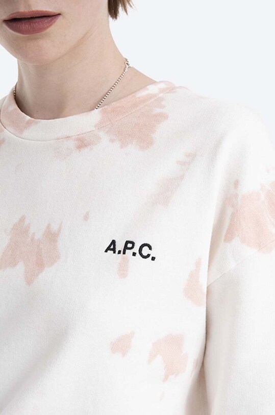 A.P.C. bluza bawełniana Sweat Roma beżowy COEJO.F27636