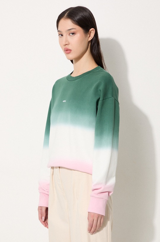 Βαμβακερή μπλούζα A.P.C. Sweat Clothilde ροζ COFAZ.F27765
