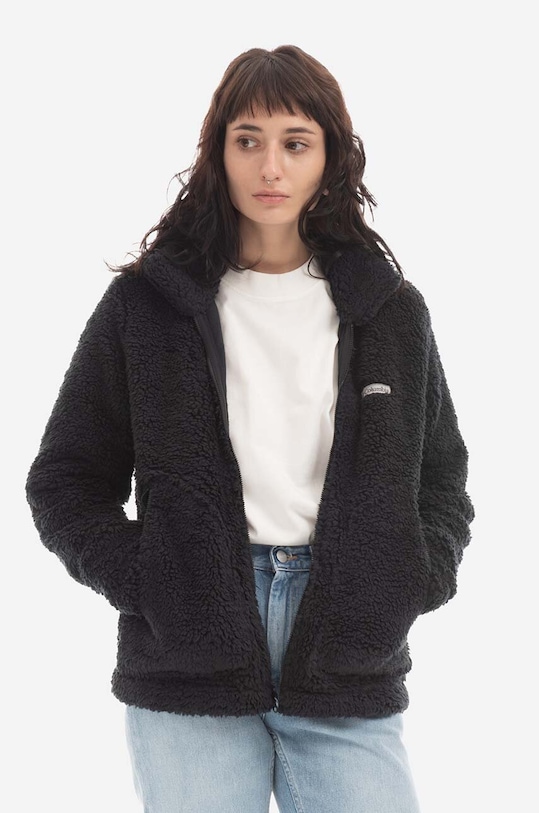 Columbia sweatshirt Winter Pass Sherpa FZ plain black 1905913011