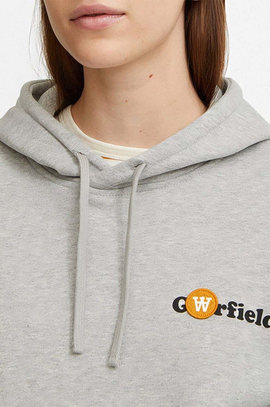 Oblečení Bavlněná mikina Wood Wood X Garfield Jenn Hoodie Double Trouble 30042401-2424 GREY MELANGE 30042401.2424 šedá