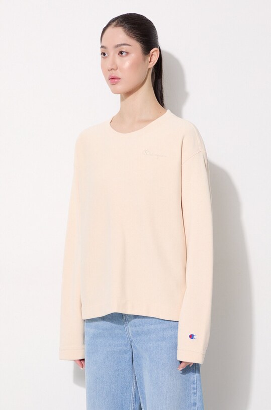 Odzież Champion bluza Crewneck Sweatshirt 113368 beżowy