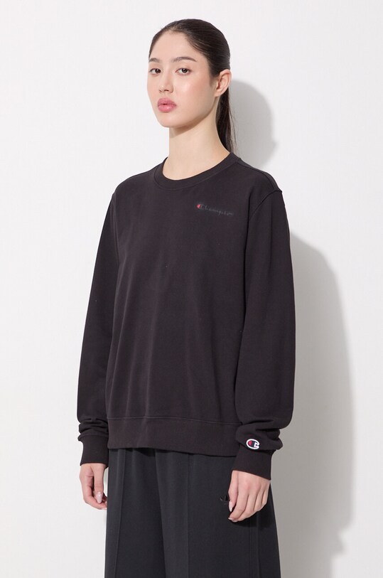 Oblečenie Bavlnená mikina Champion Crewneck Sweatshirt 114353 čierna
