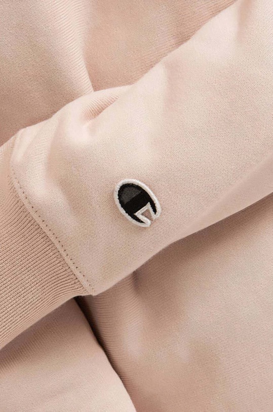 Βαμβακερή μπλούζα Champion Crewneck Sweatshirt καφέ 115088