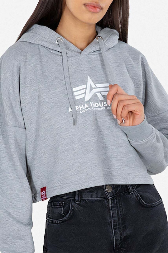 Odzież Alpha Industries bluza Sweats & Hoodys 116057.230 szary