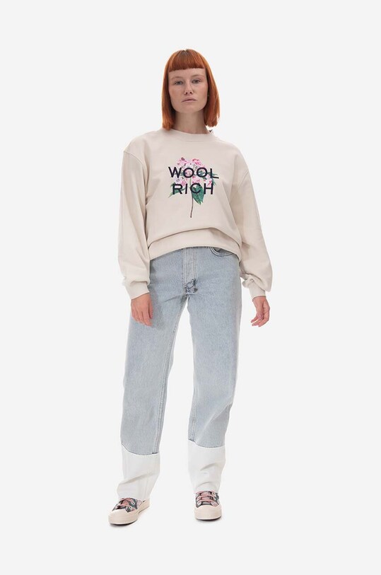 Woolrich sweatshirt CFWWSW0107FRUT3164 beige