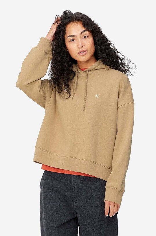 Carhartt WIP cotton sweatshirt Chester cotton brown I030967