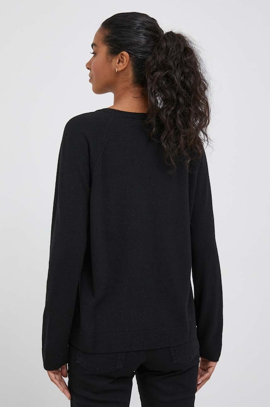 Odzież United Colors of Benetton sweter z domieszką kaszmiru 1035D1P17.700. czarny