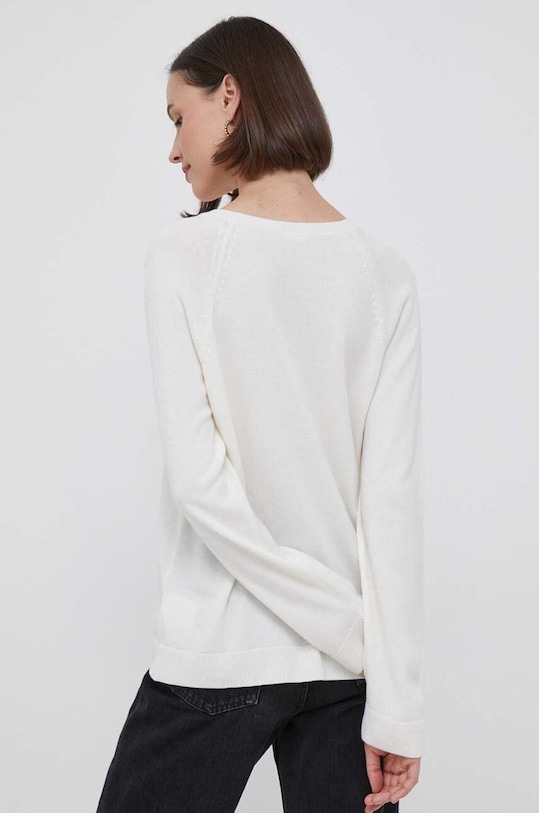 Odzież United Colors of Benetton sweter z domieszką wełny 1035D1P17.000. beżowy