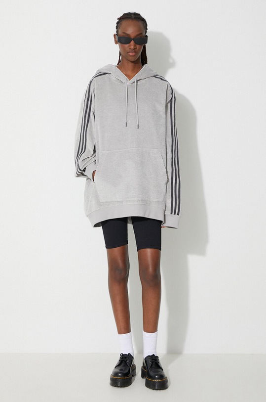 adidas Originals bluzka x Ivy Park z kapturem szary HG2520