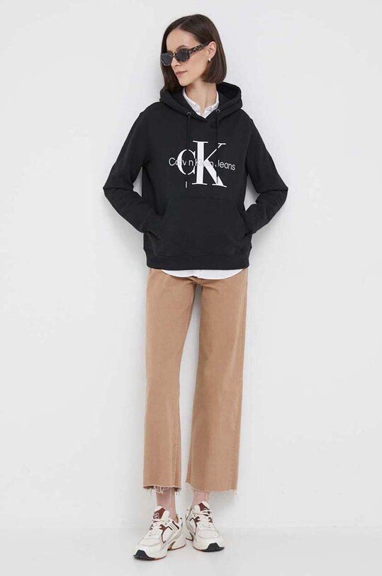 Calvin Klein Jeans bluza bawełniana J20J219141 czarny AA00