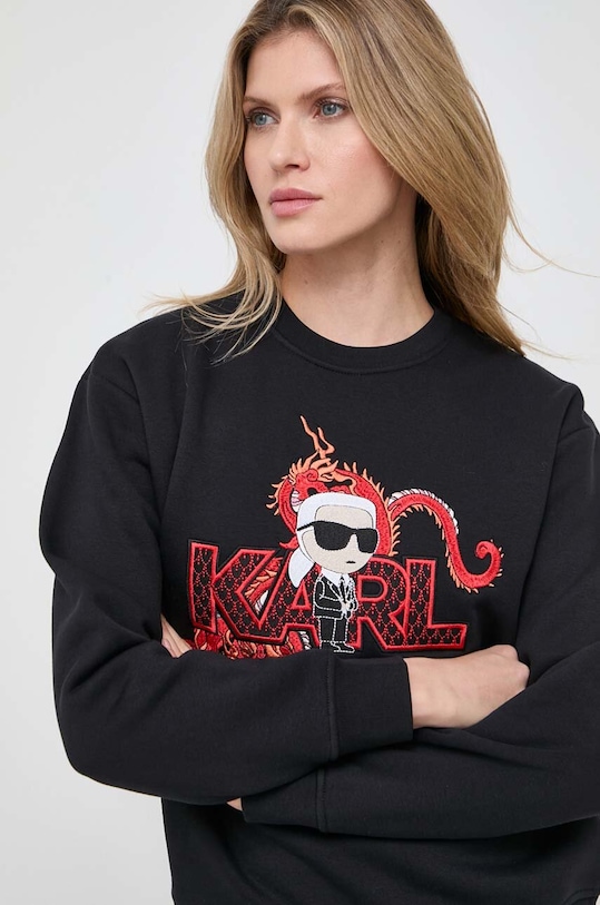 Karl Lagerfeld bluza czarny 240W1810