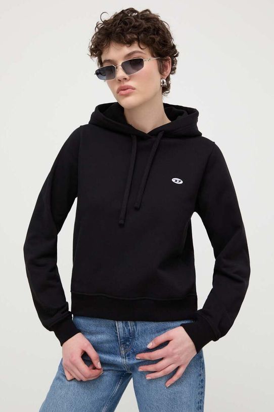 Хлопковая кофта Diesel хлопок чёрный A05040.0BKAF