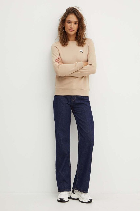 Karl Lagerfeld bluza 245W1810 beżowy AA00