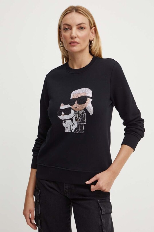 Karl Lagerfeld bluza negru 245W1812