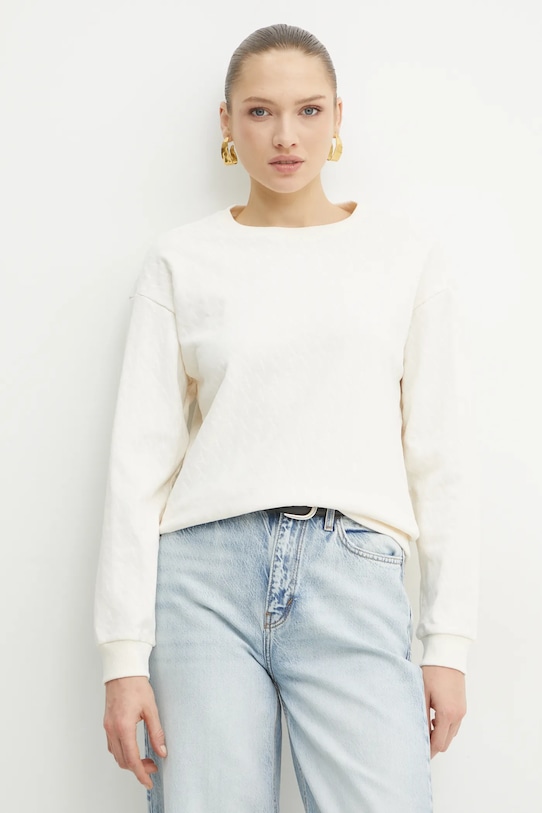 Armani Exchange felső mintás bézs 8NYMLG.YJE5Z.NOS