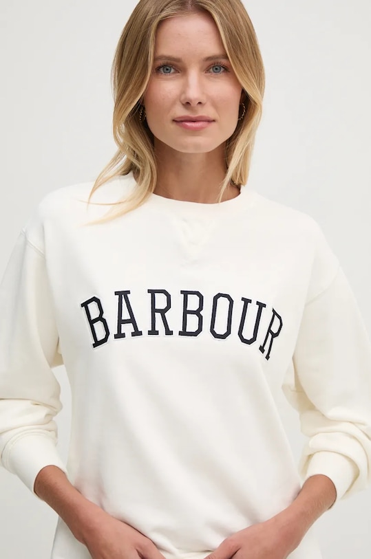 Barbour hanorac de bumbac bej LOL0591