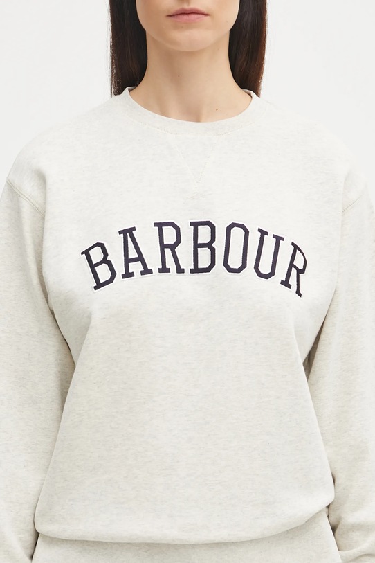 Pamučna dukserica Barbour bež LOL0591
