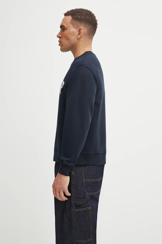 Barbour felpa in cotone LOL0591 blu navy AA00