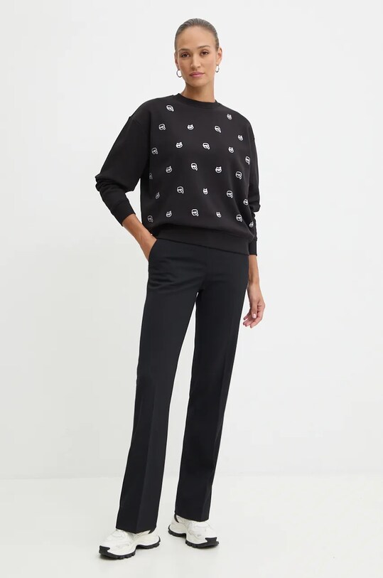 Mikina Karl Lagerfeld 246W1800 čierna AA00