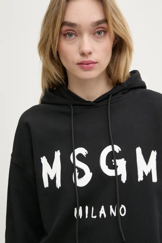 MSGM hanorac de bumbac negru 2000MDM515.300000