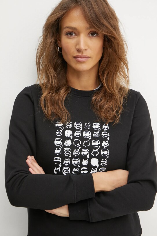 Суичър Karl Lagerfeld IKON черен A1W20079