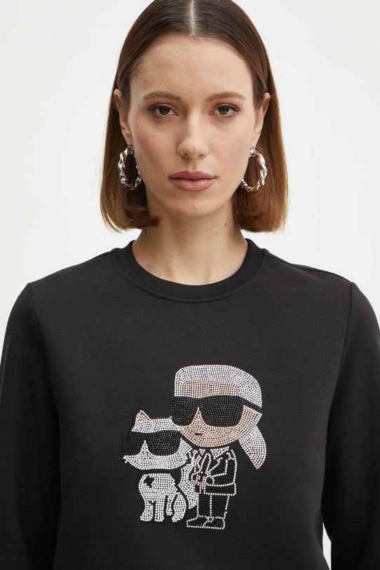 Odzież Karl Lagerfeld bluza IKON A1W20081 czarny