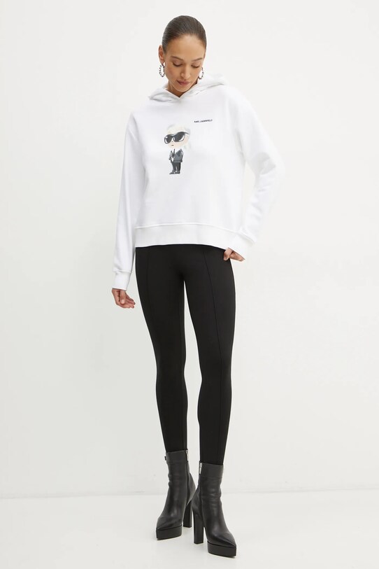 Mikina Karl Lagerfeld IKON A1W20083 biela AA00