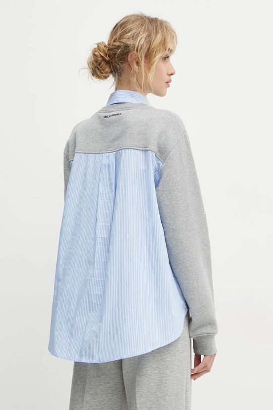 Дрехи Суичър Karl Lagerfeld IKON A1W20084 сив