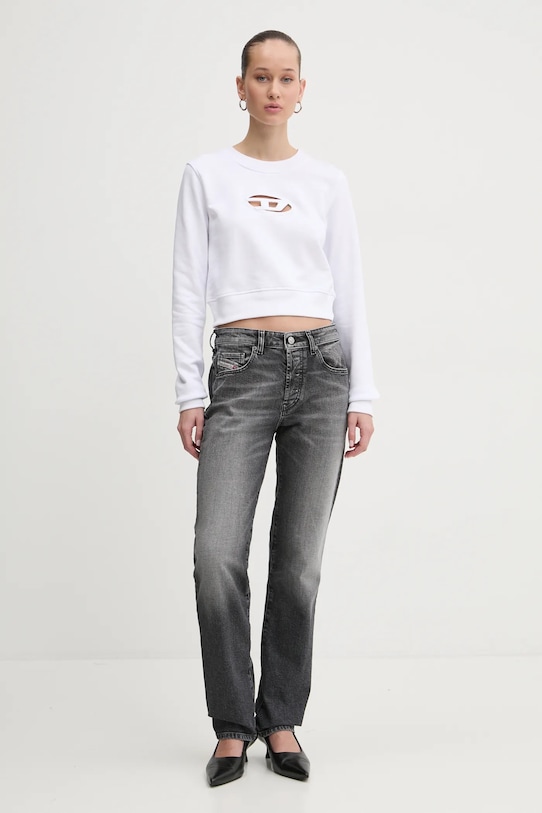 Diesel bluză F-SLIMMY-OD SWEAT-SHIRT A09931.0GRAC alb AA00