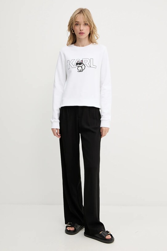 Karl Lagerfeld hanorac de bumbac A3W20056 alb AA00