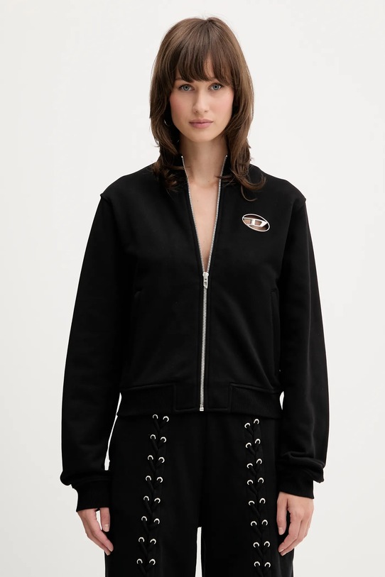 Diesel bluza bawełniana F-FLACIN bawełna czarny A16842.0BMBJ