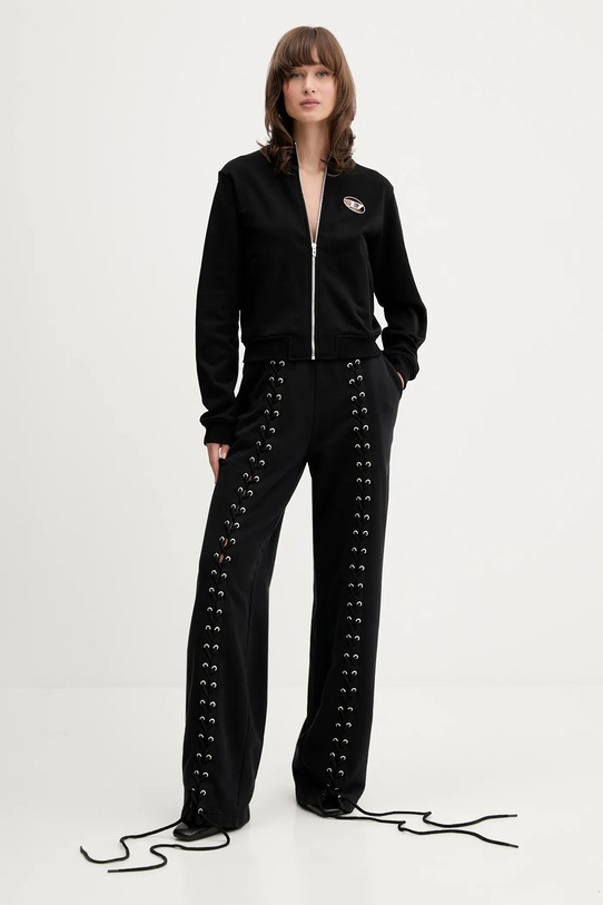 Diesel bluza bawełniana F-FLACIN A16842.0BMBJ czarny AA00