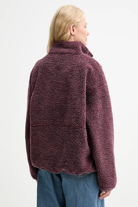 Îmbrăcăminte American Vintage hanorac fleece HOK16C violet