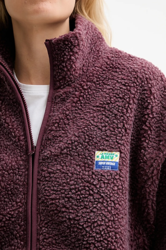 American Vintage hanorac fleece HOK16C violet