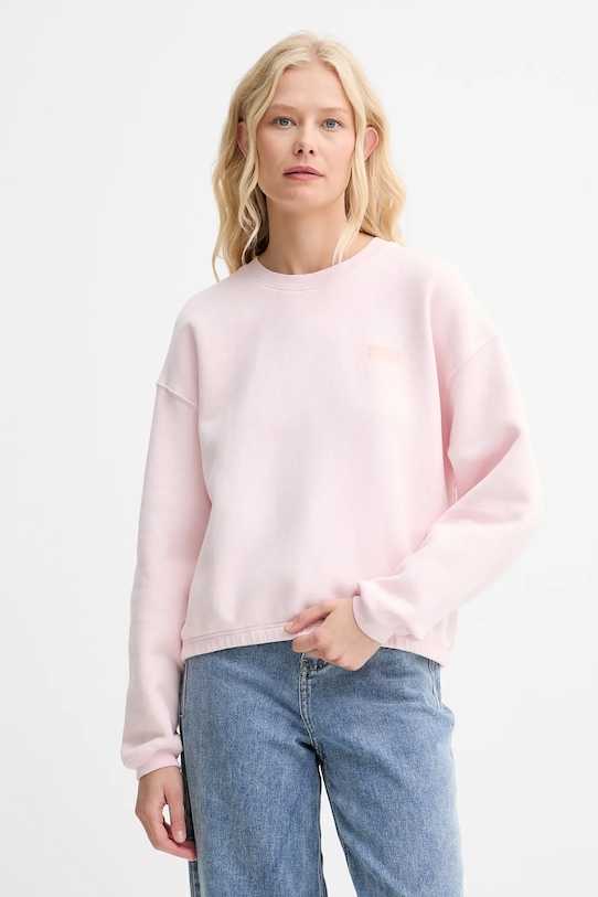 Μπλούζα American Vintage χωρίς κουκούλα ροζ IZU03A