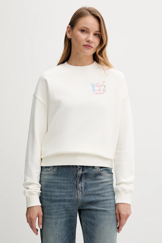 MC2 Saint Barth bluza bawełniana aplikacja biały STDW001
