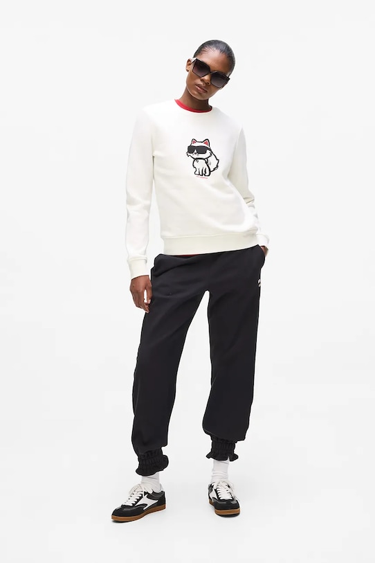 Дрехи Суичър Karl Lagerfeld IKON A4W20043 бежов