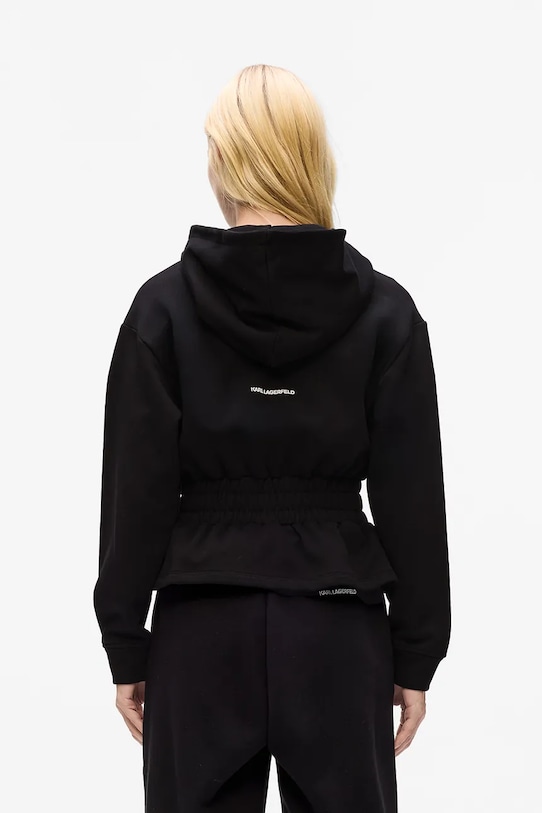 Karl Lagerfeld bluza bawełniana IKON A4W20048 czarny NC00