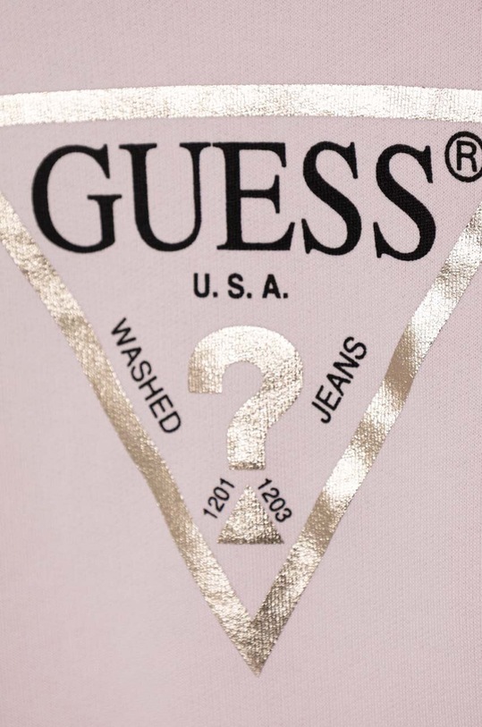 Lány Guess gyerek melegítőfelső pamutból K74Q12.KAUG0.PPYH rózsaszín
