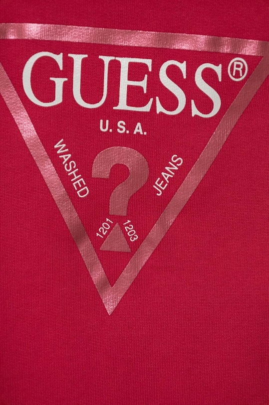 Guess gyerek melegítőfelső pamutból K74Q12.KAUG0.PPYH rózsaszín AA00