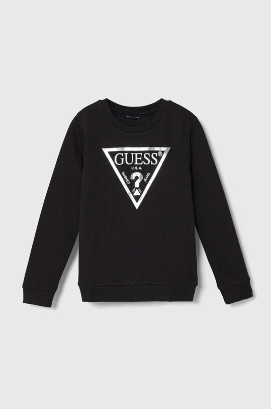 Детская хлопковая кофта Guess хлопок чёрный J74Q10.KAUG0.9BYH
