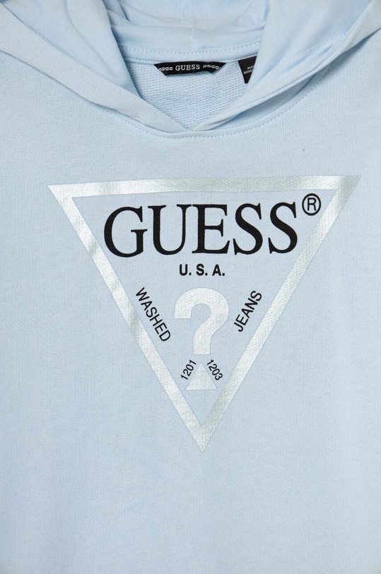 DÍVKA Dětská bavlněná mikina Guess J83Q14.KAUG0.9BYH modrá