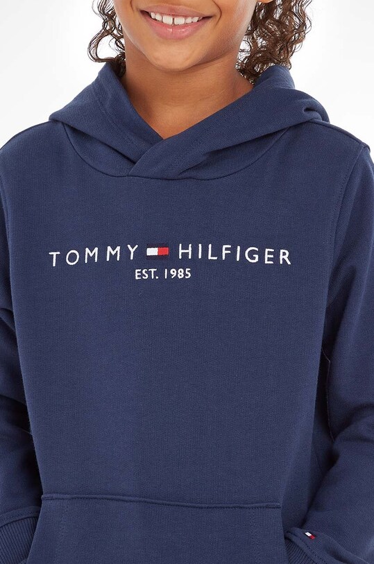 Tommy Hilfiger Bluza bawełniana dziecięca KS0KS00213.NOS granatowy