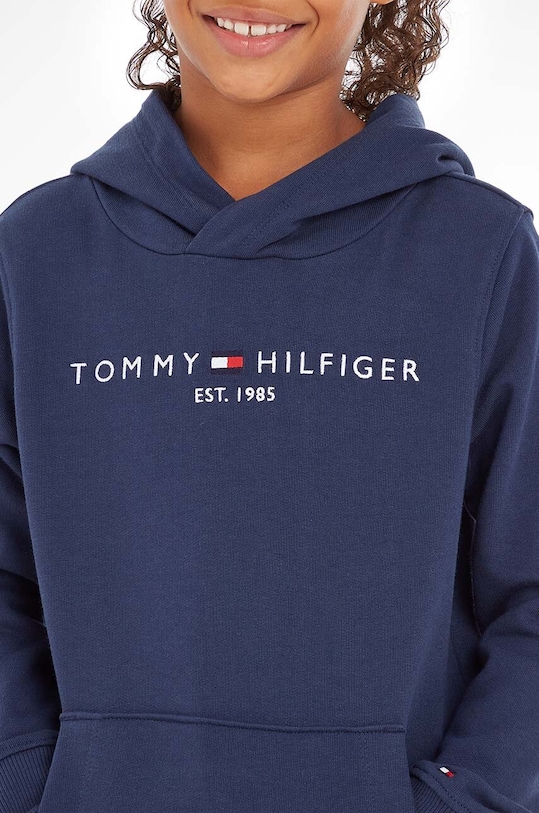 Tommy Hilfiger Bluza bawełniana dziecięca KS0KS00213.NOS granatowy