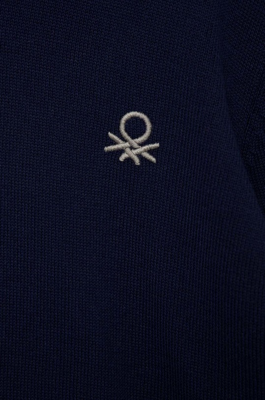 Κοριτσίστικα Παιδικό βαμβακερό πουλόβερ United Colors of Benetton 1098Q1072.G.NOS σκούρο μπλε