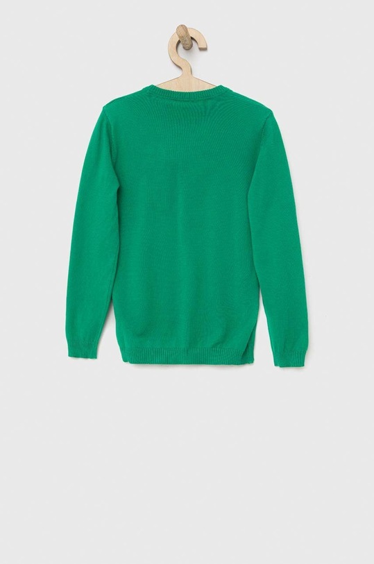 Детски памучен пуловер United Colors of Benetton 1098Q1072.G.NOS зелен AA00