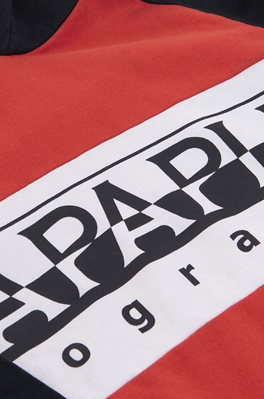 Băieți Napapijri hanorac de bumbac pentru copii NA4G42.R89 rosu