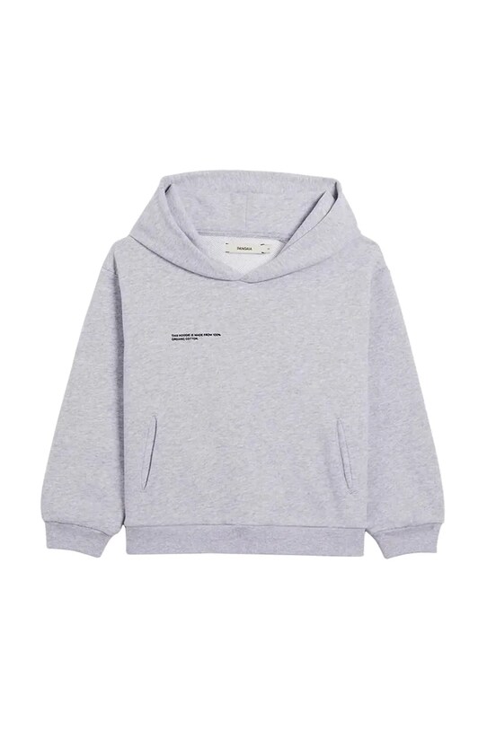 Pangaia felpa KIDS' 365 MIDWEIGHT HOODIE cotone grigio 10000428.CORE