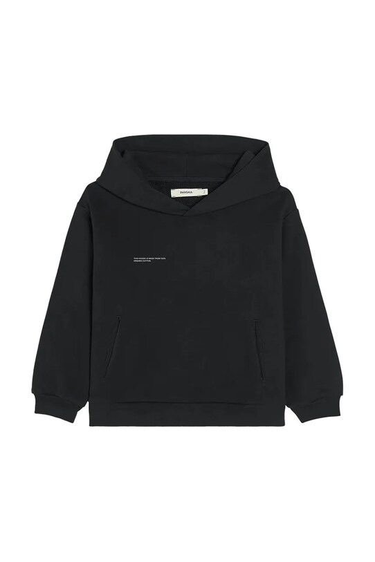Pangaia felpa KIDS' 365 MIDWEIGHT HOODIE cotone nero 10000428.CORE