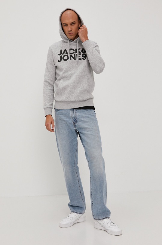Mikina Jack & Jones 12152840 sivá AA00